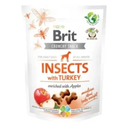 Brit Crunchy Snack, Insects With Turkey | 200g.
