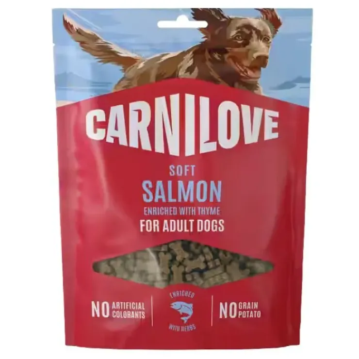 Carnilove Soft Snack, Salmon with Thyme, Small Bites | 200g