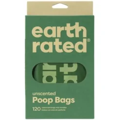 Earth Rated Miljøvenlige pølleposer m. håndtag, 120stk