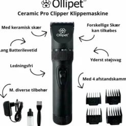 Ollipet Ceramic Pro Clipper | Klippemaskine