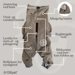 Ollipet Doodle rain coat
