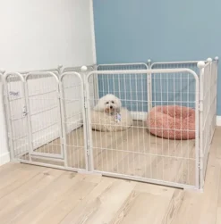 Ollipet hvalpegård m. stokke og gulvbeskytter | 60cm. Høj