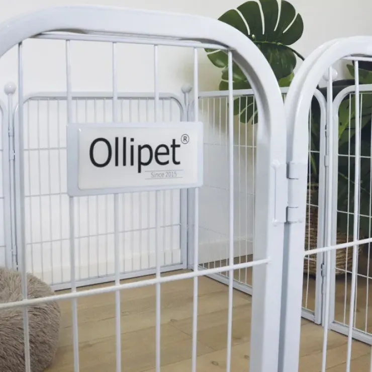 Ollipet hvalpegård m. stokke og gulvbeskytter | 60cm. Høj