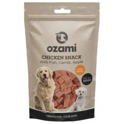 Ozami Chicken snack m. fisk, gulerod og æble | 100g