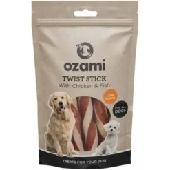 Ozami twist stick m. kylling og fisk | 100g