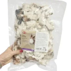 Trixie Tørret Kaninskind med pels | 500g.